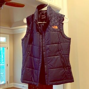 Navy North Face Puffer Vest